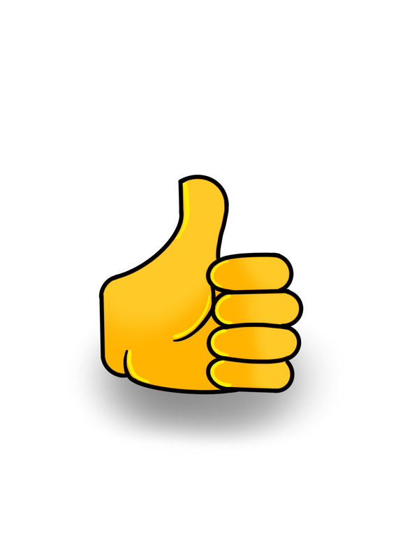 Image of a thumbs up sign.